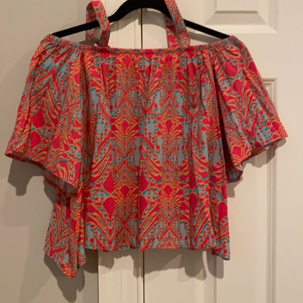Fun printed crop top
